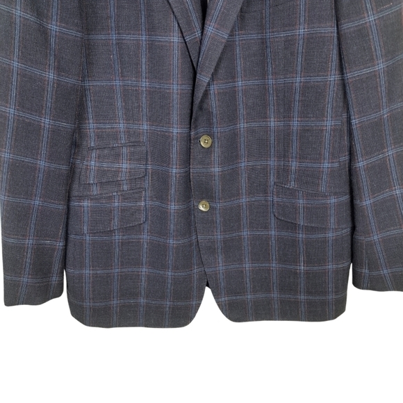 Vitale Barberis Canonico Wool Silk Linen Blend Men's 44 Single Breasted Blazer - Picture 9 of 10